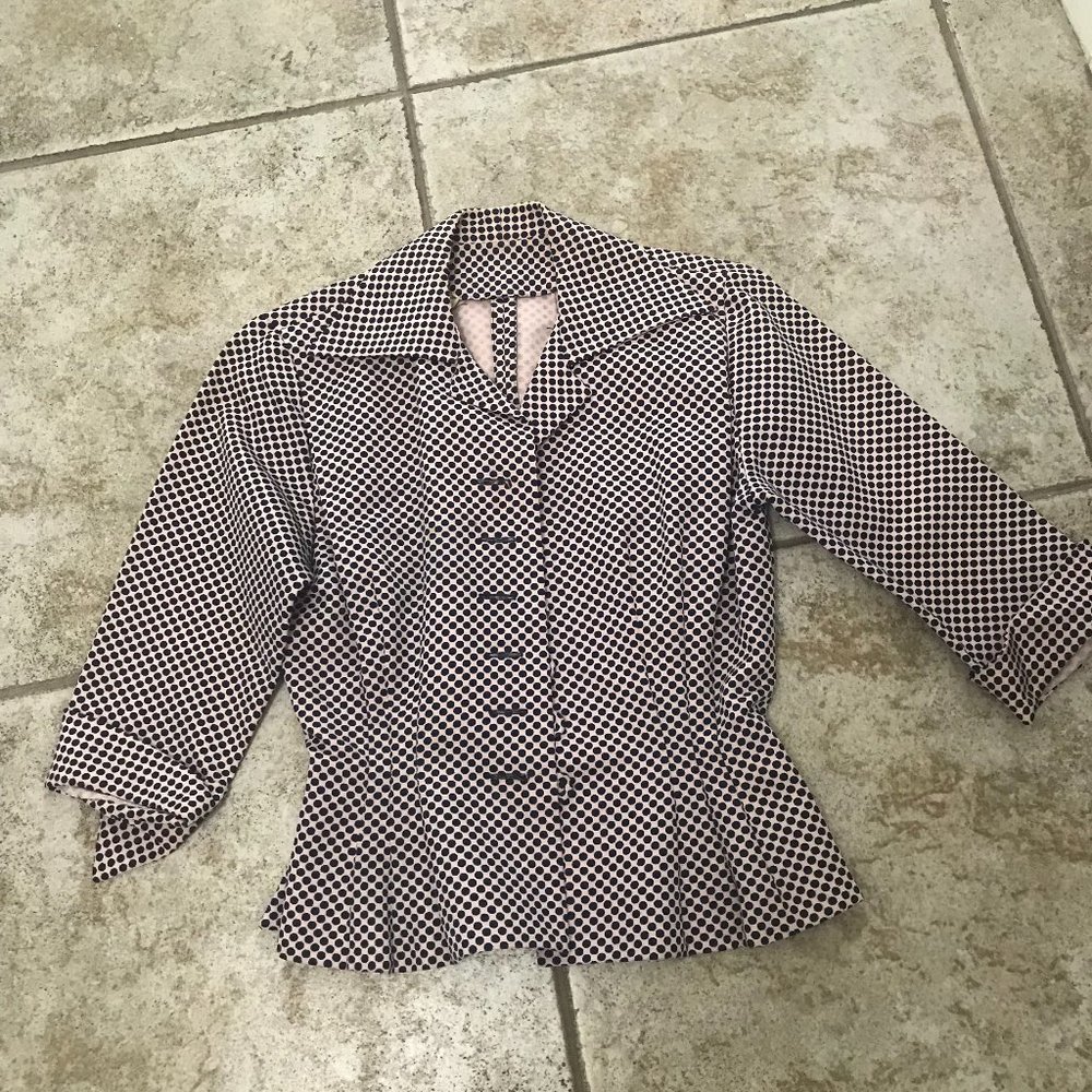 A peplum jacket from the 50's